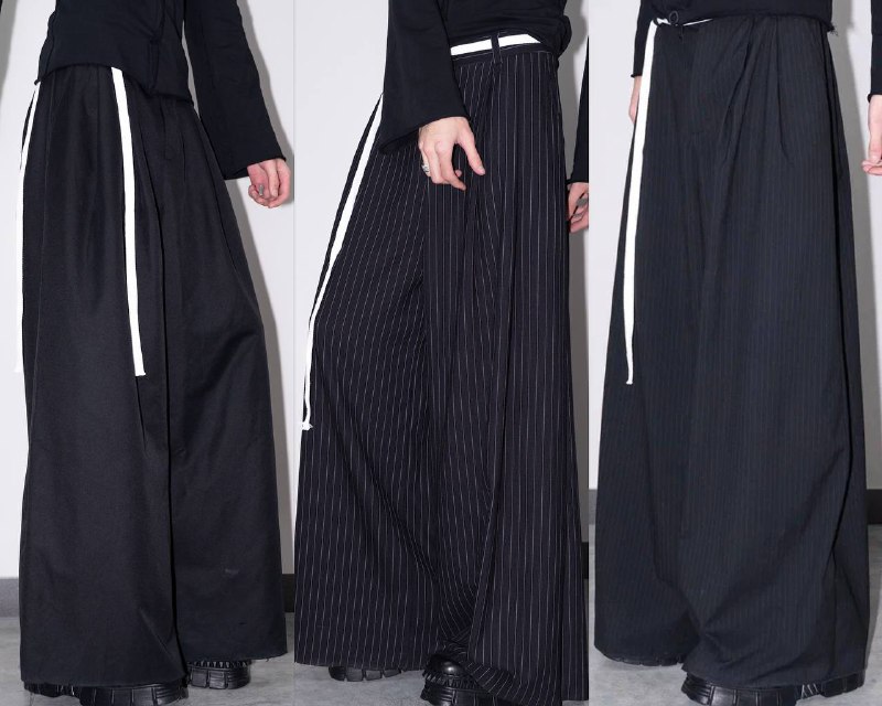 WIDE PANTS, три варианта формы